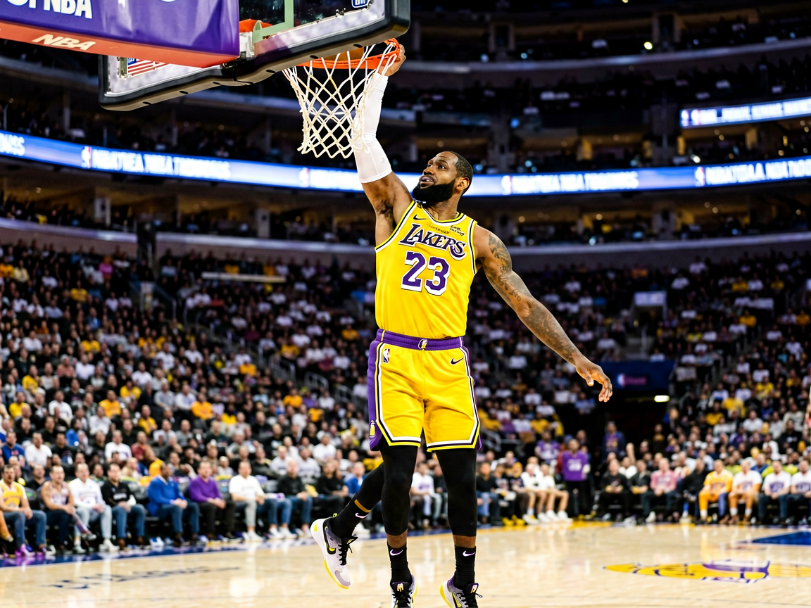 NBA比赛中球员扣篮精彩瞬间